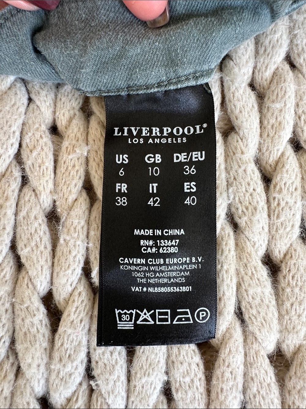 Liverpool Olive Utility Mini Skirt in Military Green - Picture 4 of 4